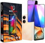 BizzBoxx Tempered Glass Guard for vivo Y100 5G, Anti Blue finish (Pack of 2)