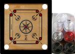 Rkp Brown Sports Eras Carrom Board With Coins, 26 Inch