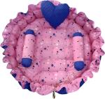 Babysparsh Cotton Baby Bed Sized Bedding Set (Pink and Blue)