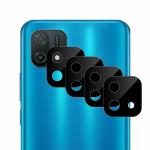 Kite Digital [Pack of 4] Oppo A16K [Black] Back Camera Lens Protector Tempered Glass - Full Camera Coverage with Easy Installation Kit