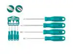 TOTAL Screwdriver Set SL5x 100 mm (4 pcs) - THTDC250401