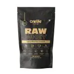 Onelife Raw Whey: Imported Whey Protein Concentrate 80%, Pure, Unflavoured, 24 g protein, 33 servings, 1 Kg Powder Supplement 1kg
