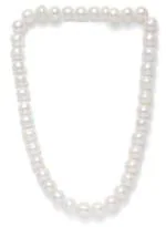 Feel Touch Mart White Pearl Mala women & Girls Necklace Moti Mala By Lab Certified