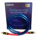 DHIVIS RCA Audio Interconnect Cable, for Subwoofer, Power Amplifier to AVR, Reference Coaxial RCA to RCA Cable (2 Meter/Single)