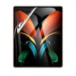 Lustree Samsung Galaxy Z Fold 3 5G Transparent Scratch Resistant and Anti Glare Screen Protector with Dry and Wet Wipe - 18 x 5 cm