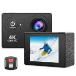 QIWA Action Camera 4K 60FPS with EIS, Wide Camera, Waterproof with WiFi,Remote Control