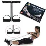 Consonantiam Tummy Trimmer Stomach and Weight Loss Equipment -Single Spring, black