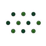 Comet Busters Beautiful Handcrafted Green Glitter Shimmer Bindis (6mm) (BIN1967) Pack of 1
