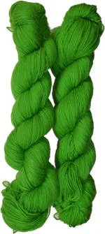 WOAFASHIONS - WORLD OF ARTS Emerald Green Acrylic Hand Knitting Yarn, 170 G