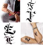 Ordershock Waterproof EF Name Letter Temporary Body Tattoo (Pack of 2)
