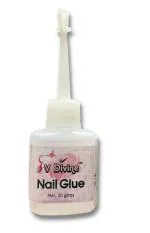 V DIVINE Nail Glue For Artificial Nail Waterproof Nails || Glue For Acrylic Nails || Professional Nails Art Glue (20ML)