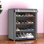 Dozzer 4-Shelves Shoe Rack /Color- Grey