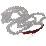 Feel Touch Mart Sphatik Clear Crystal Mala Superfine Quality Rosary Quartz Bead by Lab Certified