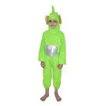 Kaku Fancy Dresses Tubbies Cartoon Costume -Green-Silver, 5-6 Years, For Boys
