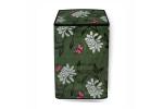 The Furnishing Tree Whirlpool 6.2 kg Green Petals PVC Fully-Automatic Top Loading Washing Machine Cover (57.1 x 56 x 99 cm) (TFT_WHIRLPOOL12_FA_6.5K_No86)