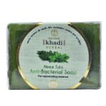 RUSHIKHADI Neem Tulsi Anti-Bacterial Handmade Soap 3 pieces
