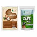 Bliss of Earth 113gm Zinc Oxide Powder & Organic Ivory Shea Butter 200 gm DIY products