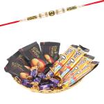 SurpriseForU Barone Chocolate Gift, Golden Rakhi