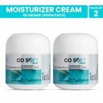 CO SOFT Moisturizing Cold Cream for Winters | White Soft Paraffin & Light Liquid Paraffin Cream for Dry & Dehydrated Skin | Non-Greasy, Intense Nourishing Cream with Shea Butter - 80 gm- Pack of 2