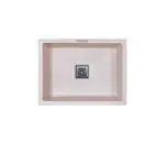 CURATE INDIA Single Bowl Granite Quartz Kitchen Sink | 24x18x9 Inch | 8 different Color Options | Matt Finish Kitchen Wash Basin (With PVC Waste Pipe & Sink Coupling)