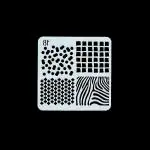 BanteyBanatey Craft / Design / Shape / Pattern Plastic Stencil White for Craft, Painting, Mandala, Scrapbooking, Card Making, Colouring, DIY Design 61 (12x12 Approx)