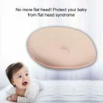 PRIME PICK Baby Pillow for Flat Head Syndrome Prevention - Memory Foam - Newborn Shaping Pillow and Neck Support (Pink)
