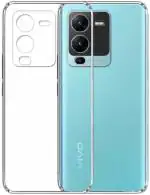 COVERBLACK Rubber Back Cover Compatible model for Vivo V25 Pro 5G - Transparent