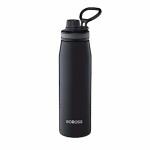 BOROSIL HYDRA GOSPORTS-600 BLACK SS DOUBLE WALL VACUUM SERIES INSULATED STEEL BOTTLE