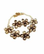 Jn Handicraft Alloy Copper-Plated Green Jewel Set For Women