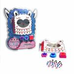 Scoobies Loving Llama Gift Set | With Attached Hangable Pen | Cool Stickers | Glitter Beads