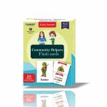 Clapjoy Multicolor Double Sided Flash Cards For Kids -Community Helpers - 24 Months - 6 Years