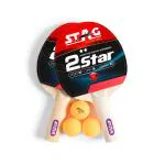 Stag Iconic 2 Star Professional Ping Pong Playset High-Quality Table Tennis Rackets with ABS Balls