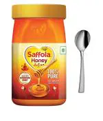 Saffola Honey Active, Made with Sundarban Forest Honey, 250g with Stainless Steel Spoon