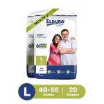 Elduro Adult Diaper (L) 20 Diapers (Pack of 2)