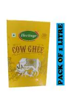 Heritage Pure, Natural & Healthy | Lab Tested | Better Digestion and Immunity Cow Ghee 1 Litre
