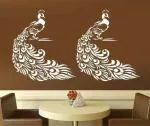 UD Unique Decor Beautiful Design Reusable Wall Stencil Wall Decor_289 Peacock Stencil (Pack of 1, Peacock)