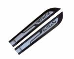 Enexoya Hyundai Santro Door Side Beading Mould (Silver,Black) 4 pcs
