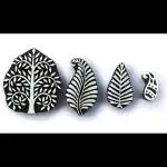 AN HANDICRAFT Wooden Printing Stamp (set of 4 pcs) wooden printing blocks | textile printing blocks | block printing stamp |stamp for printing | printing block for fabric | Block Hand-Carved| Pottery Crafts and Textile Printing | USE: This Product Print o