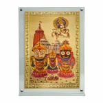 Hawai Puri Jagannath Photo with Acrylic Frame for Table Decor , Car Dashboard Décor, Prayer Room | Magnetic Replaceable Photo Acrylic Frame |SFDI359_ACRYLC_PKT