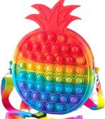 WANQLYN Rainbow Canvas Pineapple Pop It Sling Bag (Pineapple 2)