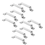 AKS Kwid Stainless Steel Window Handle Length 5 Inch Thickness 3 MM Finish Satin-SS Pack Of 10 Piece
