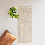 Ecofynd Cotton Boho Home Chic Bohemian Geometric Macrame Woven Wall Hanging