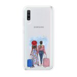 Emble Designer Clear Tranperant Silicone Case For Samsung A70-Design A1 ( TPU | Soft , Samsung A70| Multicolor )