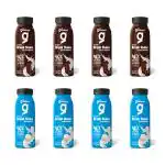 Lil'Goodness Assorted Prebiotic Break Shake - Vanilla & Chocolate Milkshake with Oats - 200Ml (Pack of 8)