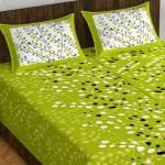 THE HOBBY BOUNTY Cotton Double Bedsheet King Size 2 Pillow Covers Jaipuri Sanganeri Printed Multi Color 170 TC