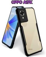 XOVO Back Cover for OPPO A17k, Oppo A17k (Transparent, Dual Protection, Pack of 1)