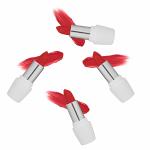 Loveluck Matte Finish Lipstick, Long Lasting, Comfortable Waterproof, Non Drying, Creamy Matte Bullet Lipstick (Red, Pack of 4)