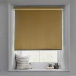 Natural Interior 100% Blackout Roller Blinds for Windows UV Protection, Waterproof & Glare Blockage, Corded Roll Up and Down Blinds for Home and Office (Olive-Beige, 3FTX5FT)
