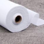 M Fabrics Interfacing Canvas Paper for Stitching Paper Interfacing Fusible Bukram Embroidery Backing (Fusible Interlining) Paper Fuse White Color, 48 Inches Width - Pack of (2 Meters)