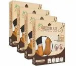 MEDIBAR Anti Heel Full Length Waterproof Rubber Socks Moisturizing Silicon Heel Peny Socks Pain Relief Foot Care Protector For Men & Women - (Size-Medium)(7-8-9) Brown Pack of 4